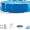 Intex 15′ x 48′ Metal Frame Above Ground Pool Set
