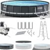 INTEX Ultra XTR Frame Round Above Ground Swimming Pool Set with Pump