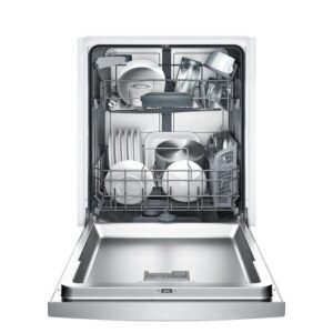 Bosch 100 Series PureDry 50-Decibel Front Control 24-in Built-In Dishwasher (Fingerprint-Resistant Stainless Steel) ENERGY STAR