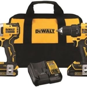 DEWALT ATOMIC 20V MAX* Cordless Drill Combo Kit, Compact (DCK278C2)