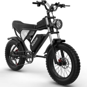 Ridstar Electric Bike for Adults 1500w 33mph,48v 20ah Electric Bicycle,20″ Fat Tire,7-Speed Mountain Bike Ul2849