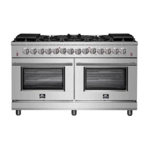 FORNO Massimo 60-Inch Freestanding Dual Fuel Range in Stainless Steel – FFSGS6125-60